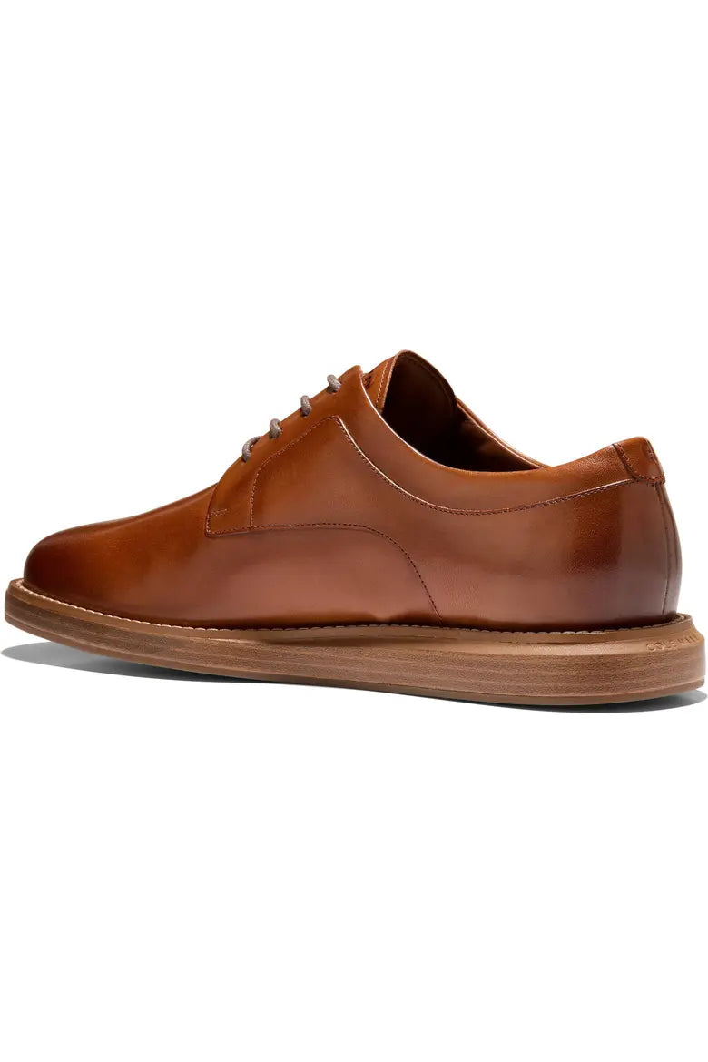 Wzrik Men's Grand Neoclassic Plain Toe Derby Shoes