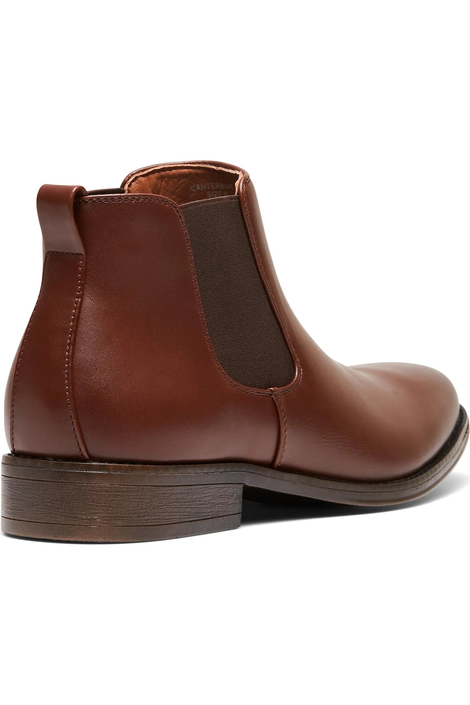 Wzrik Canterbury Chelsea Dress Boots for Men – Black, Slip-On, Round Toe